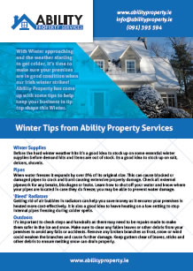 Winter Tips from Ability Property Services